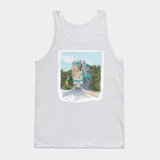 Castle Colorful Illustration Tank Top